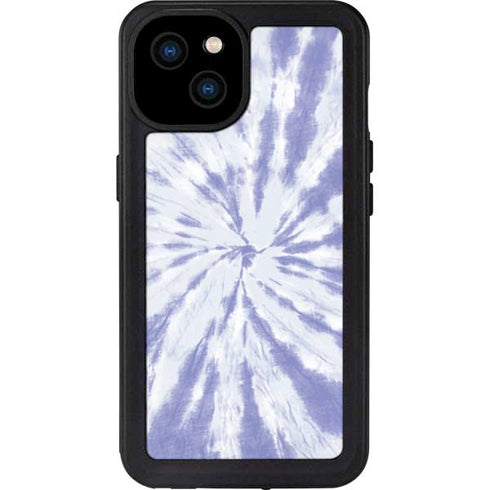 Purple Tie Dye iPhone 15 Plus Waterproof Case